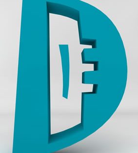 rendu 3D homme abstrait joker turquoise