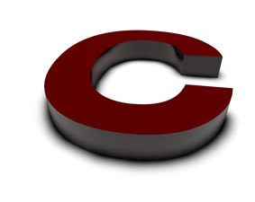 rendu 3D lettres rouge de Chine