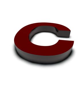 rendu 3D lettres rouge de Chine